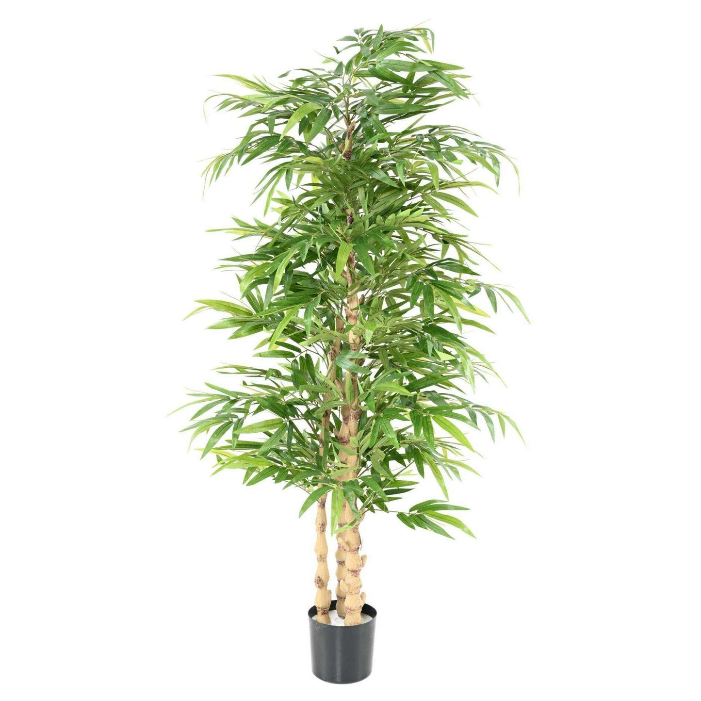 Bambou artificiel Bouddha - plante synthétique d'intérieur - H.190cm vert