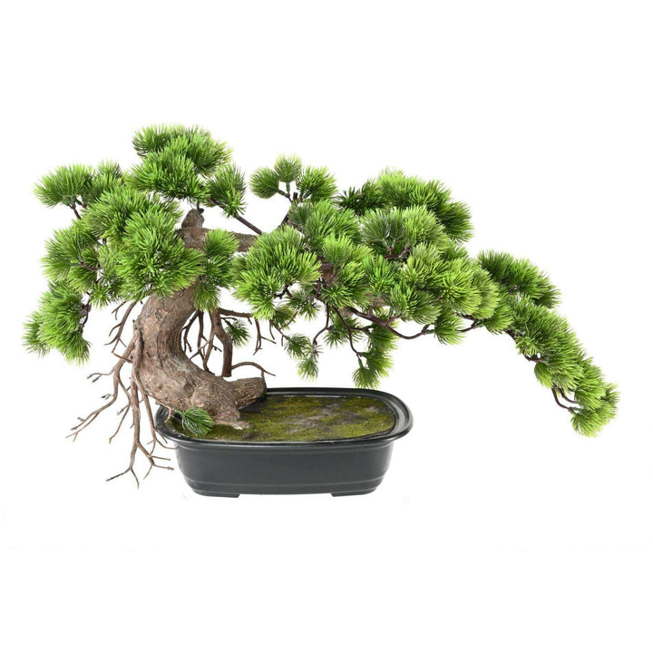 Bonsaï Juniperus artificiel en coupe - plante synthétique intérieur - H.30cm