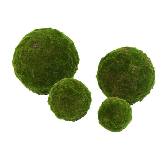 Boule de mousse artificielle - décoration d'intérieur - H.17cm vert