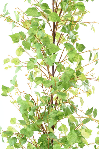 Feuillage artificiel guirlande de bouleau - décoration intérieur -  H.210 cm – Vert