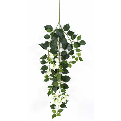 Branche artificielle de bougainvillier New spray - décoration d'intérieur - H.80cm blanc