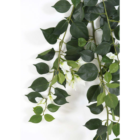 Branche artificielle de bougainvillier New spray - décoration d'intérieur - H.80cm blanc