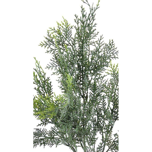 Branche artificielle de Cyprès Lawson - feuillage pour extérieur - H.55 cm vert