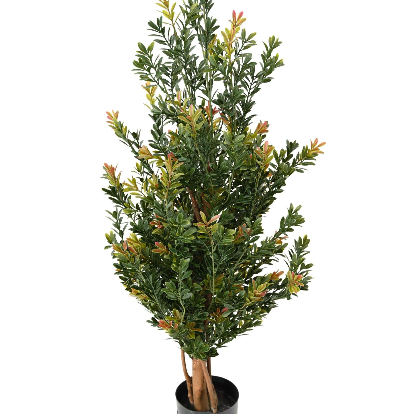 Buis artificiel Buisson RED DAY UV - topiaire pour extérieur - H.100cm vert
