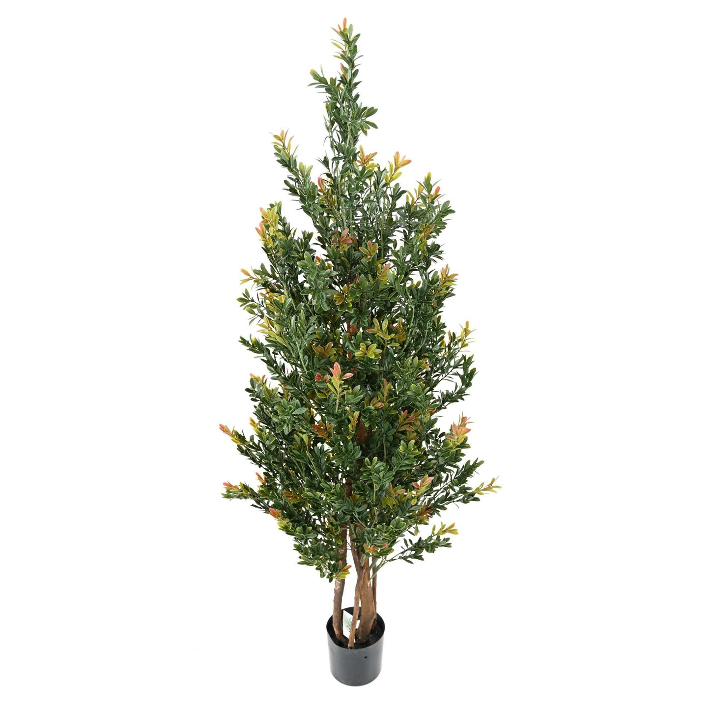 Buis artificiel Buisson RED DAY UV - topiaire pour extérieur - H.130cm vert