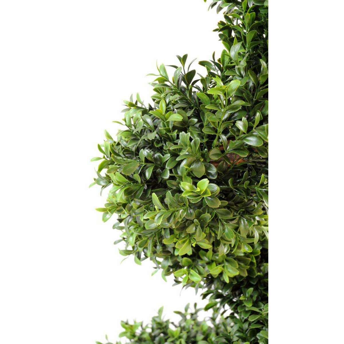 Buis Artificiel New Spirale Fine - intérieur extérieur - H.130cm vert