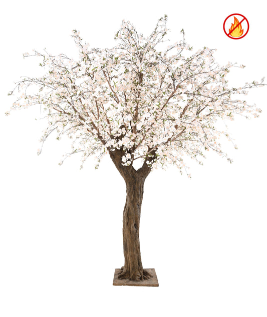 Cerisier en fleur artificiel géant 410cm  - Fire resistant - fleurs blanches