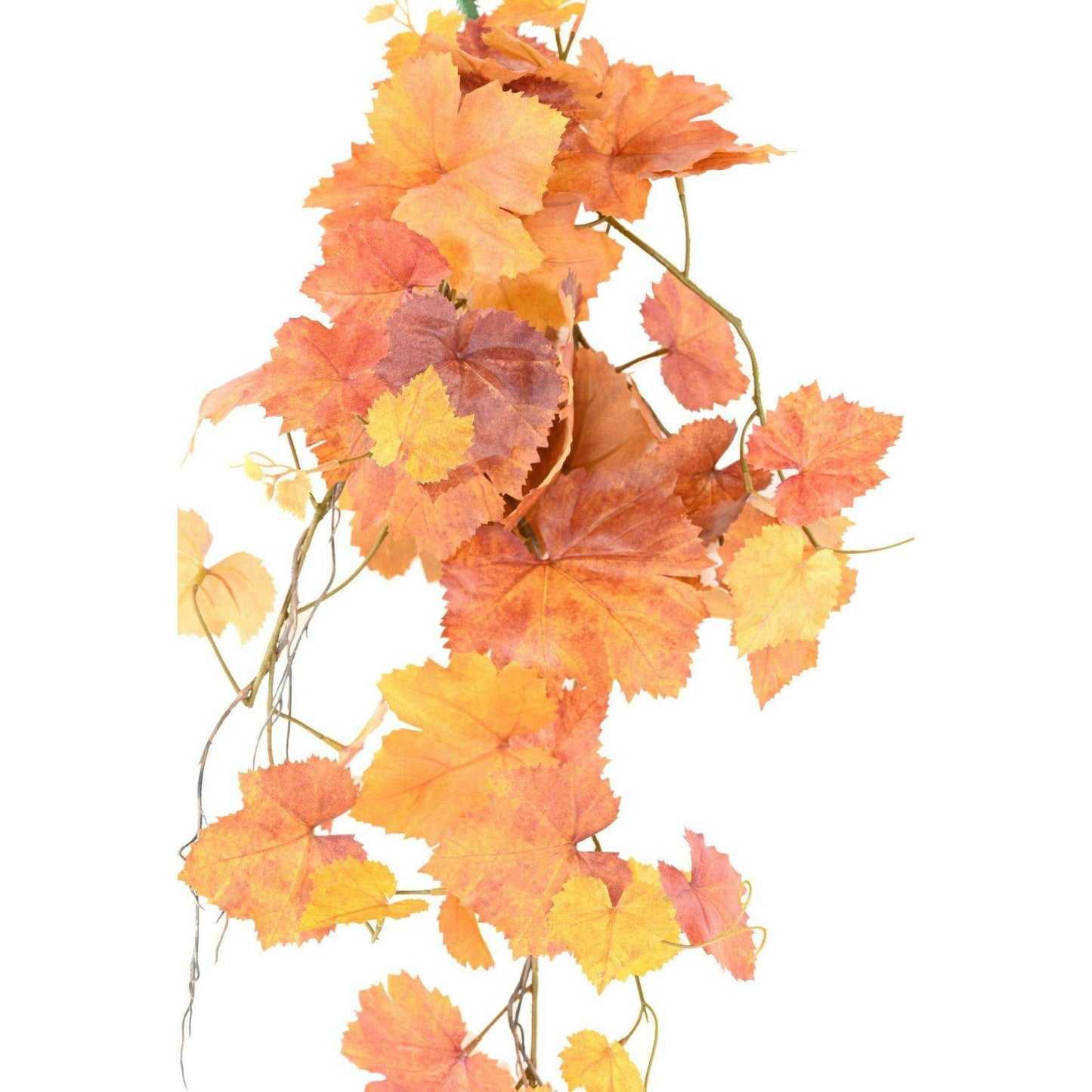Chute artificielle de vigne automne - décoration d'intérieur - H.80cm orange