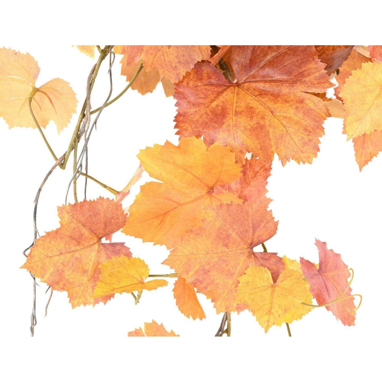 Chute artificielle de vigne automne - décoration d'intérieur - H.80cm orange