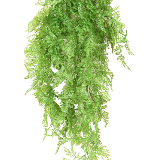 Chute artificielle Fougère en piquet - plante d'intérieur - H.70cm vert
