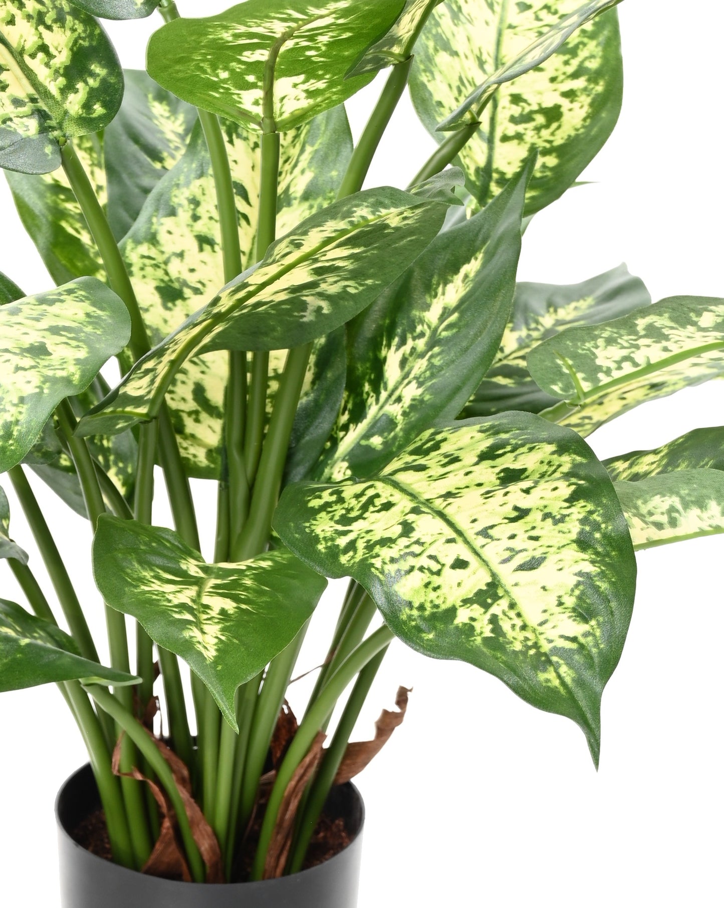 Dieffenbachia artificiel - 26 feuilles - plante d'intérieur - H.51 cm