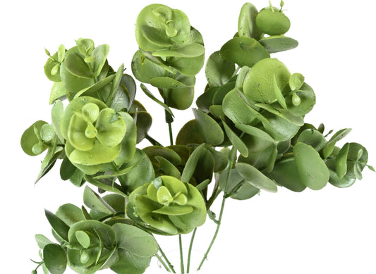 Plante artificielle Eucalyptus en piquet - décoration d'intérieur - H. 30 cm- Vert - E1
