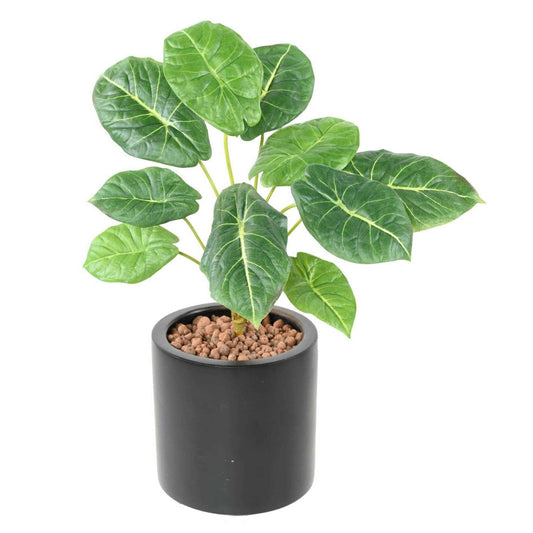 Feuillage artificiel Alocasia 10 feuilles - plante verte d'intérieur - H.50cm