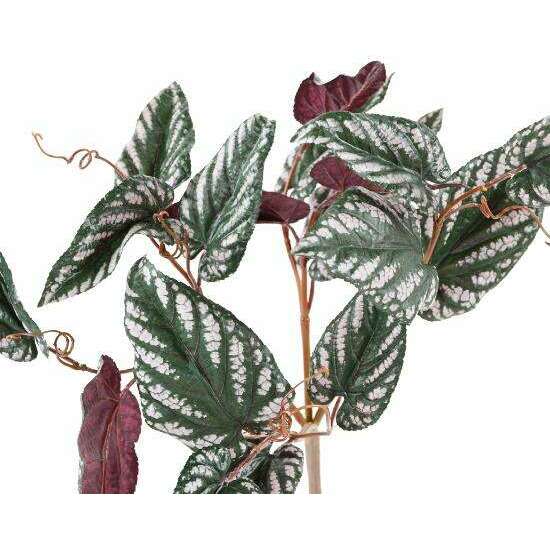 Feuillage artificiel Bégonia Muculata en piquet - plante d'intérieur - H.50cm