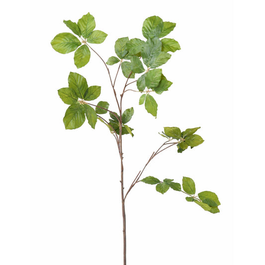Feuillage artificiel branche de Charme - composition florale - H.102cm vert