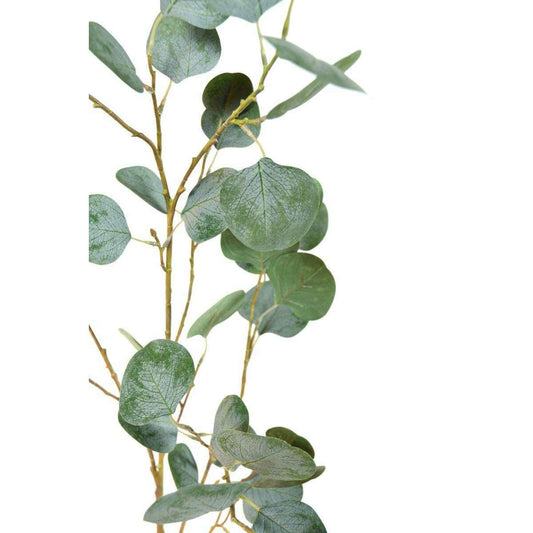 Feuillage artificiel Branche Eucalyptus - composition florale - H.118cm vert