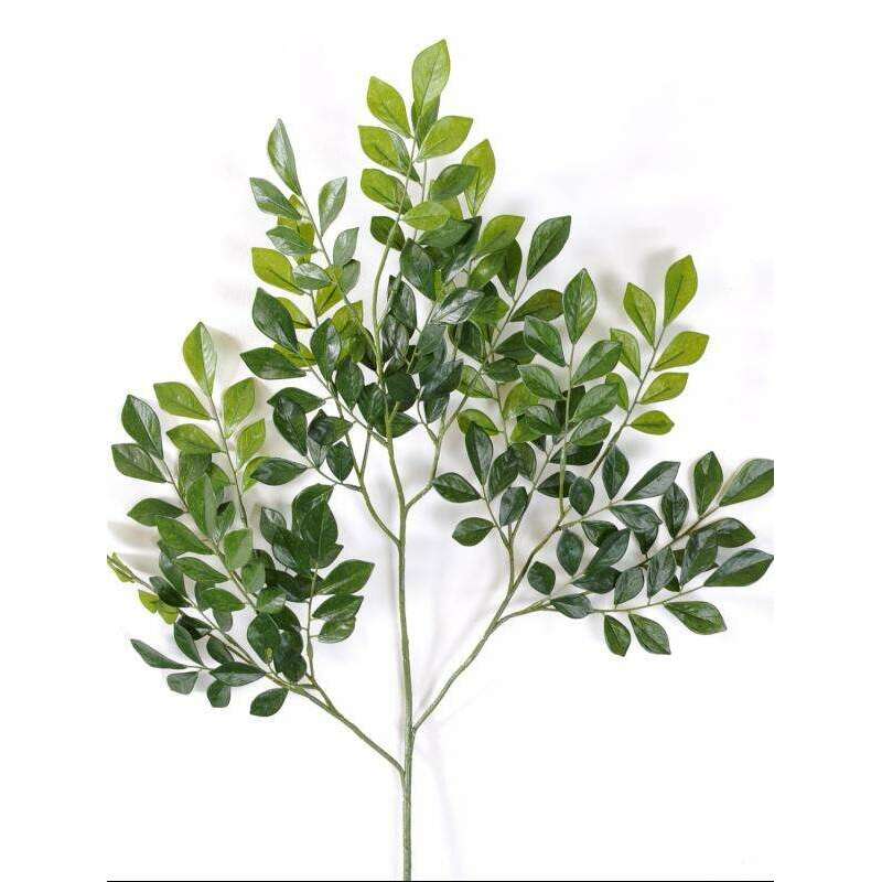 Feuillage artificiel Branche Murraye spray - composition florale - H.70cm vert