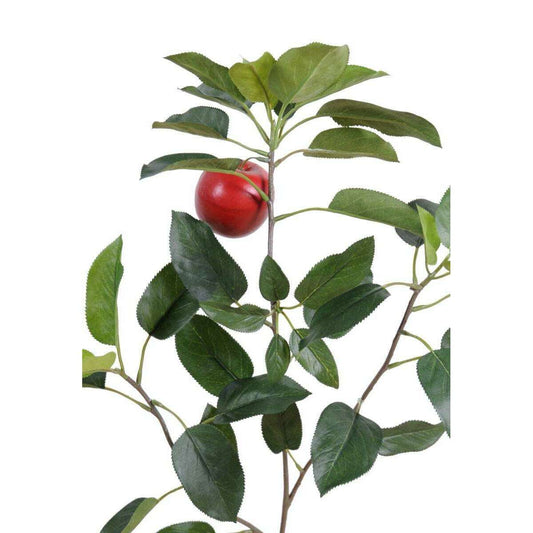 Feuillage artificiel branche Pommier et fruit - décoration pour intérieur - H.75cm