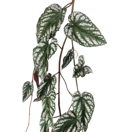 Feuillage artificiel chute de Bégonia Muculata - plante retombante d'intérieur - H.230cm