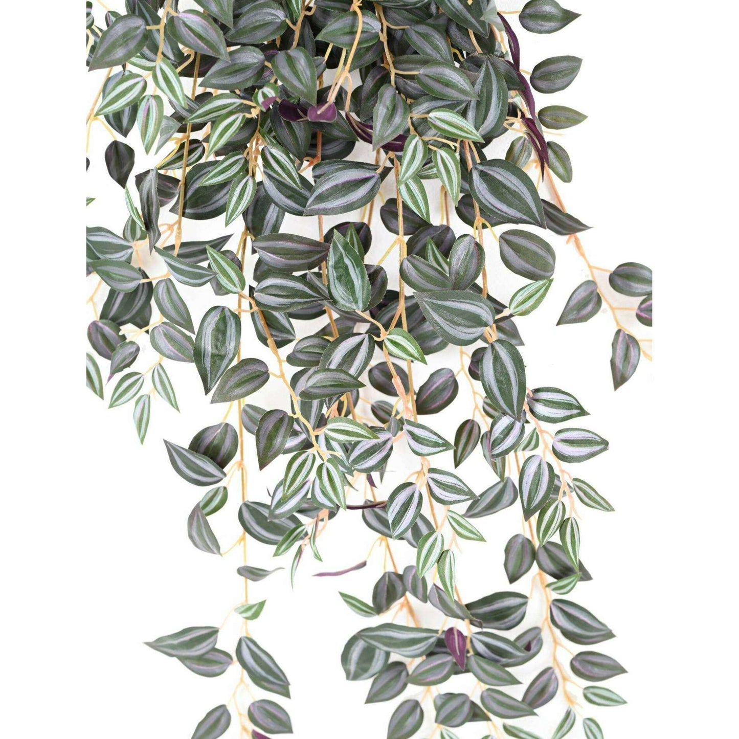Feuillage artificiel chute de Tradescantia - plante d'intérieur - H.70cm vert violet