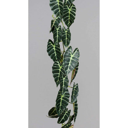 Feuillage artificiel Guirlande Alocasia - plante verte d'intérieur - H.120cm