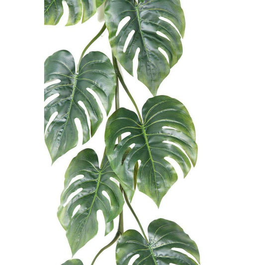 Feuillage artificiel guirlande de Philo large - plante pour intérieur - H.190cm vert