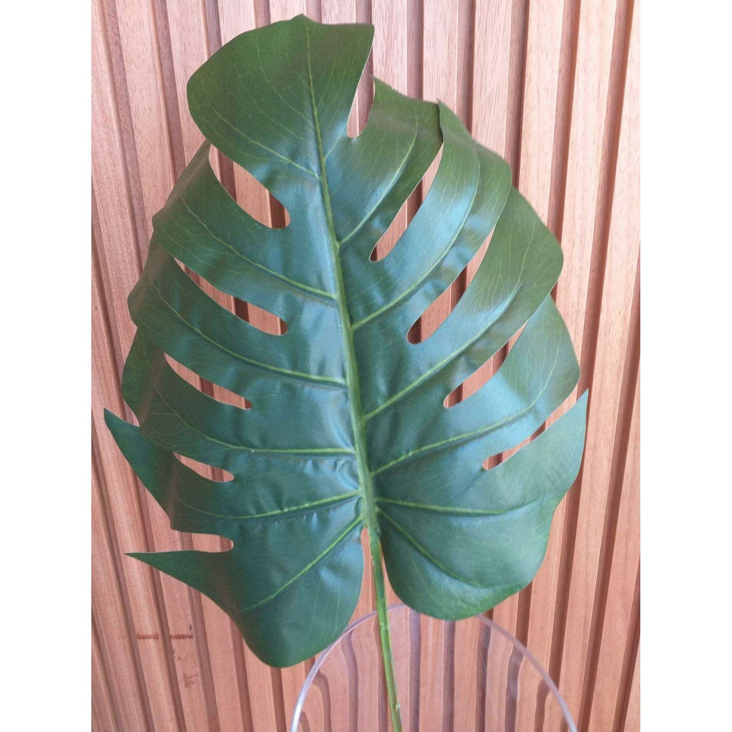 Feuille artificielle de Monstera - décoration d'intérieur - H.106cm vert