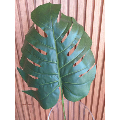 Feuille artificielle de Monstera - décoration d'intérieur - H.106cm vert