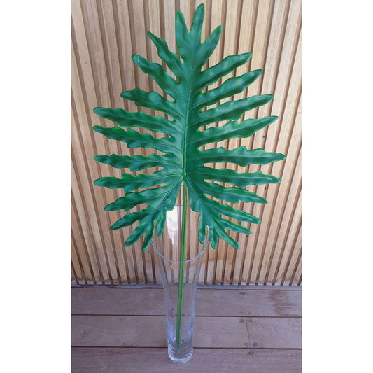 Feuille artificielle de Monstera - décoration d'intérieur - H.117cm vert