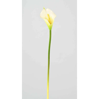 Fleur artificielle (ARUM) Arome - composition bouquet - H.44cm blanc