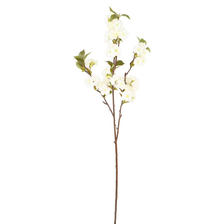 Branche de Fleurs de Cerisier Artificielle MATSUDA, crème-Blanc, 130cm - Branche Artificielle - Fleur synthétique
