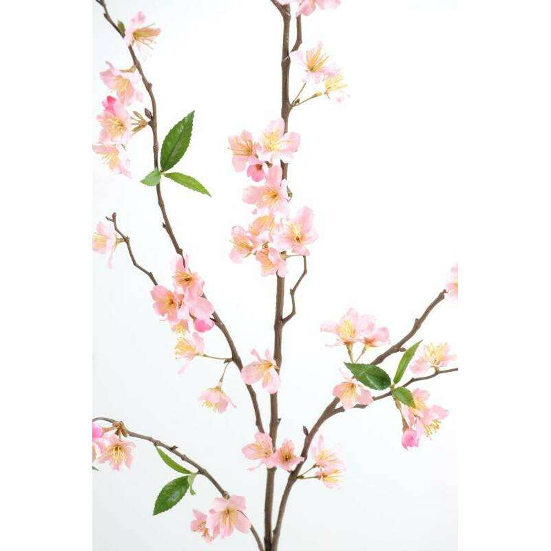 Fleur artificielle branche de cerisier rose clair 76 fleurs H.115cm