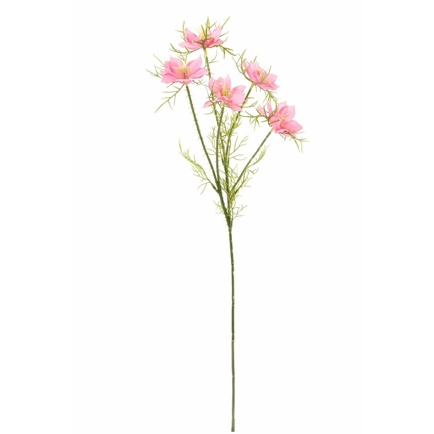 Fleur artificielle Cosmos 5 fleurs - composition florale - H.56cm rose