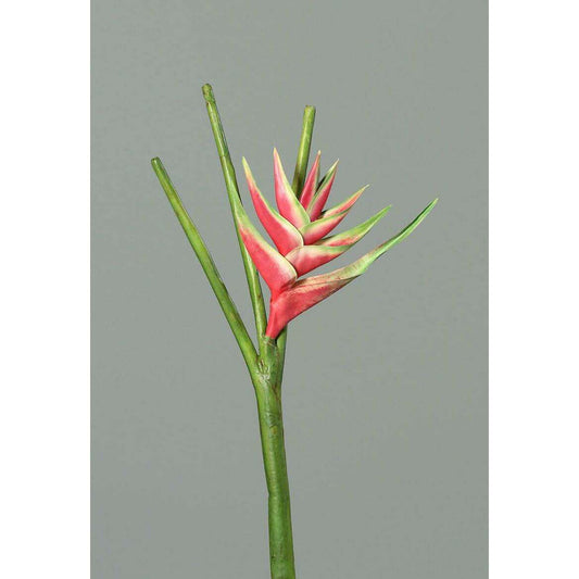 Fleur artificielle Héliconia bec de perroquet - fresh touch haute qualité - H.126cm rose
