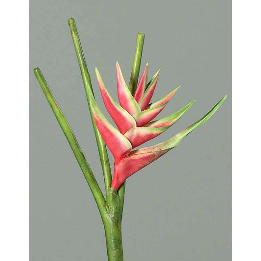 Fleur artificielle Héliconia bec de perroquet - fresh touch haute qualité - H.126cm rose