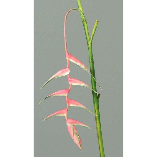 Fleur artificielle Héliconia pendula - fresh touch haute qualité - H.116cm rose