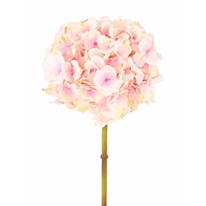Fleur artificielle Hortensia - création bouquet composition - H.45cm rose clair