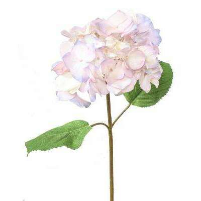 Fleur artificielle Hortensia - création bouquet fleur coupée - H.65 cm rose violet