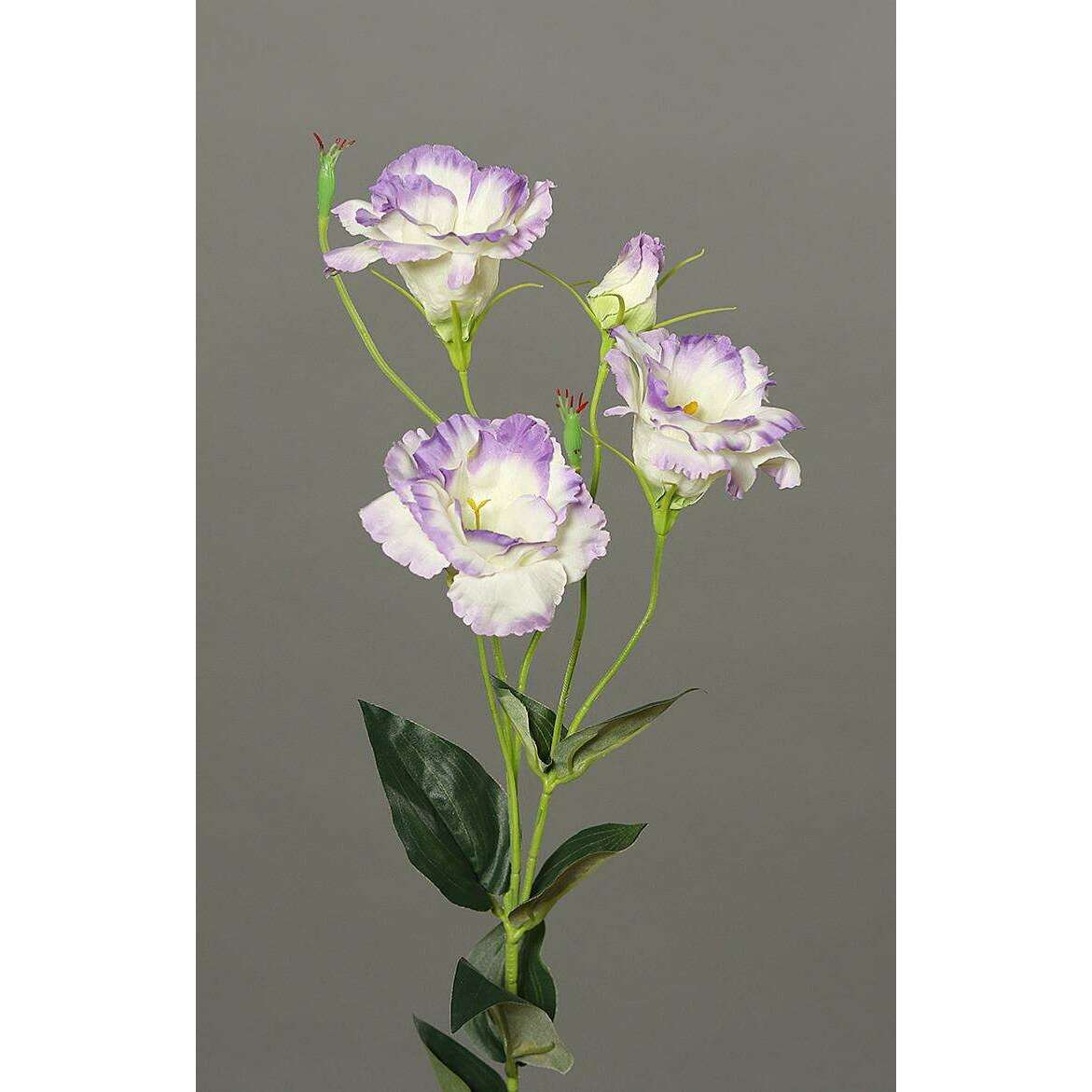 Fleur artificielle Lisianthus - création de bouquet - H.83cm lavande
