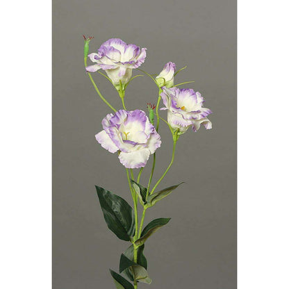 Fleur artificielle Lisianthus - création de bouquet - H.83cm lavande