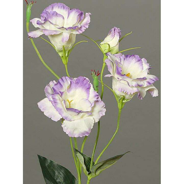 Fleur artificielle Lisianthus - création de bouquet - H.83cm lavande