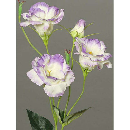Fleur artificielle Lisianthus - création de bouquet - H.83cm lavande