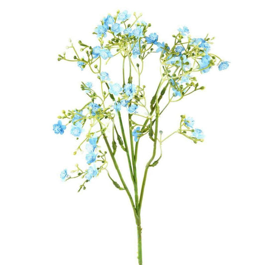Fleur artificielle Myosotis - composition bouquet - H.50cm bleu