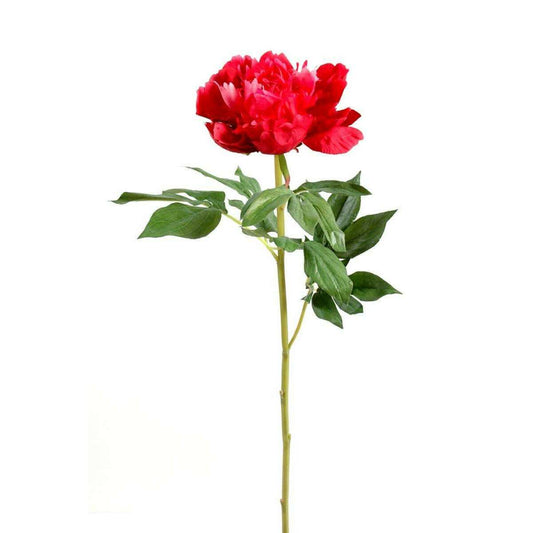 Fleur artificielle Pivoine - création de bouquet composition - H.70cm rouge