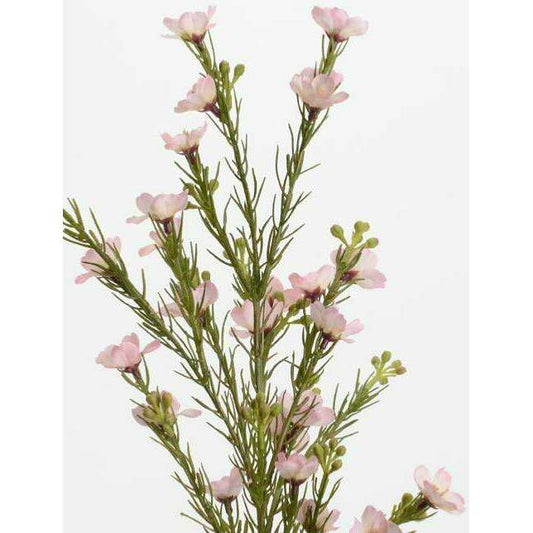Fleur artificielle Wax - composition bouquet - H.58cm rose