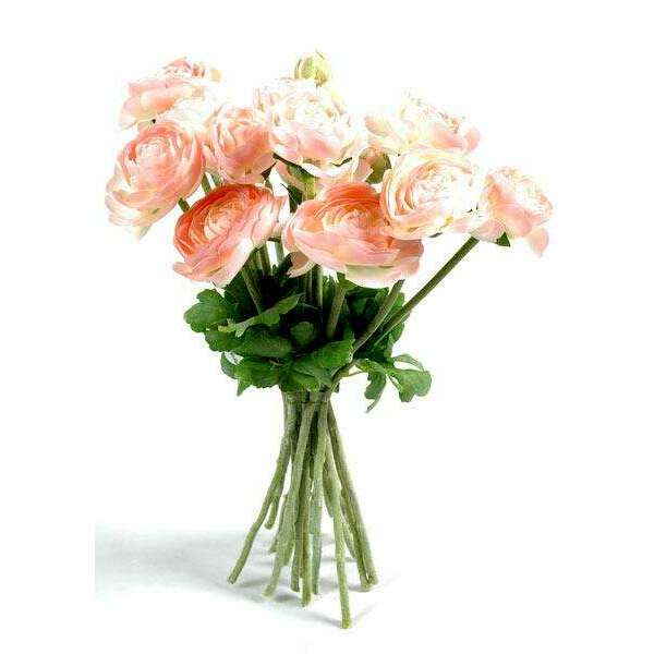 31 Cm Roses Fleurs artificielles Bouquet de Renoncules - intérieur - H.31 cm rose ...