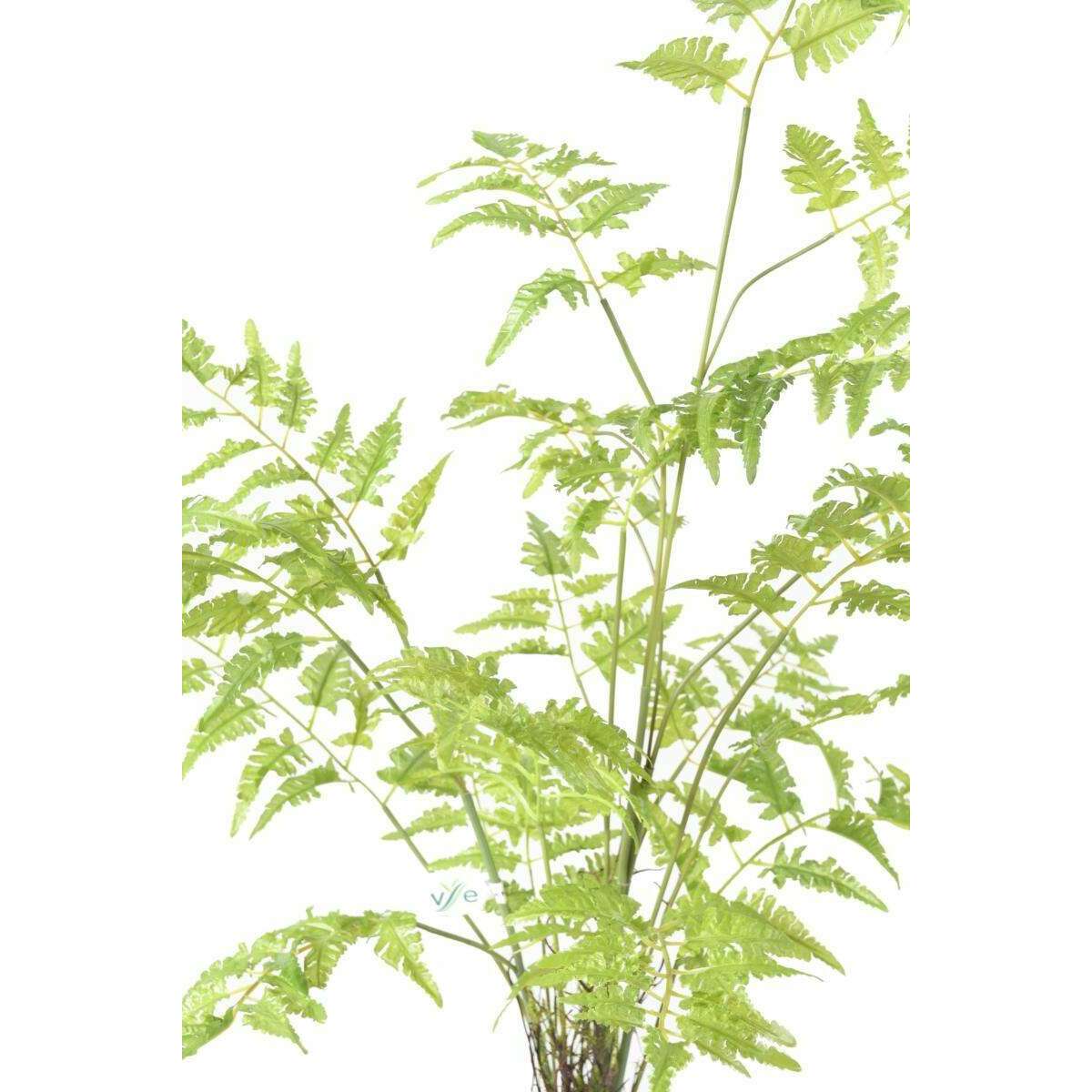 Fougère artificielle socle mousse - plante d'intérieur - H.95cm vert