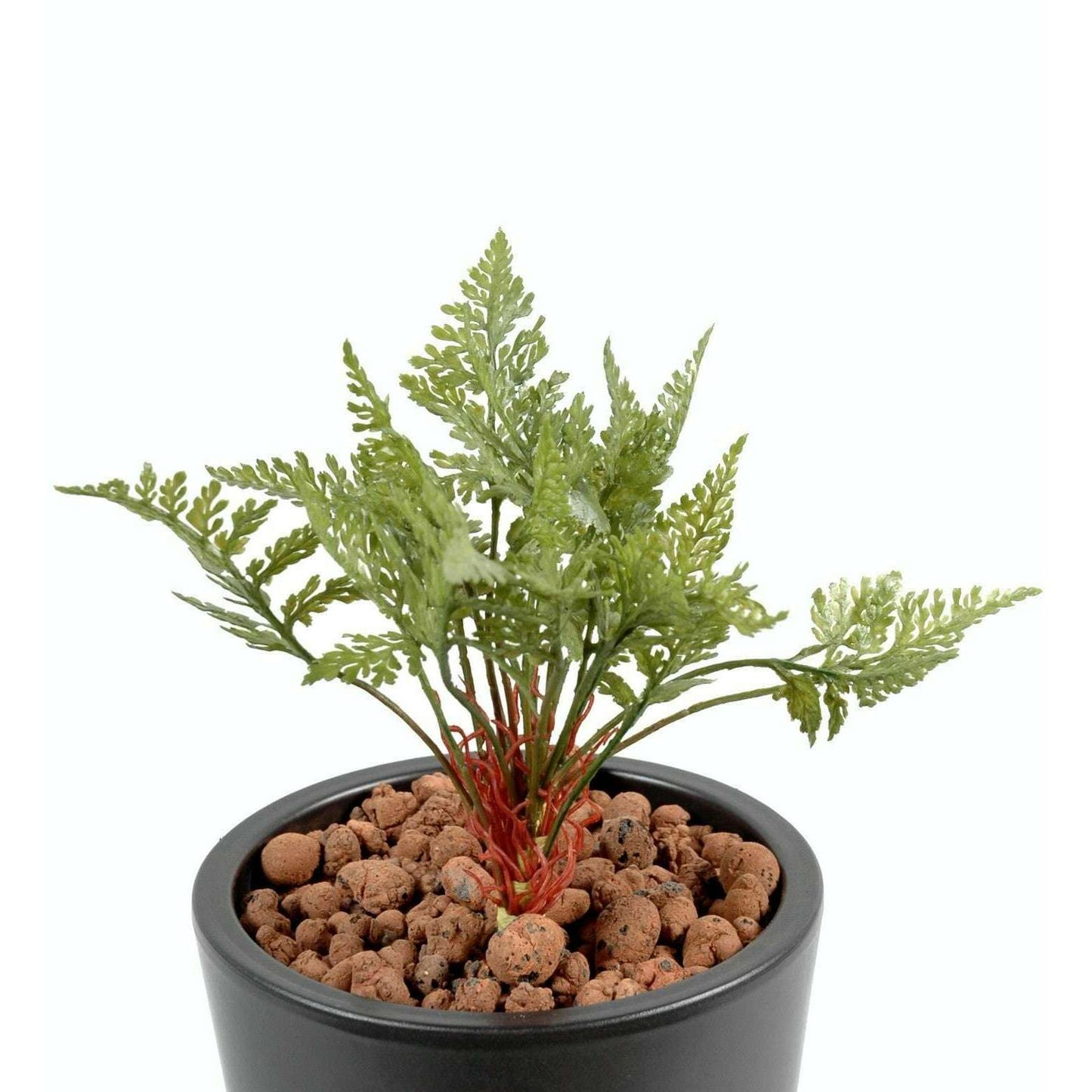 Fougère mini artificielle en piquet - plante intérieur extérieur - H.12cm vert