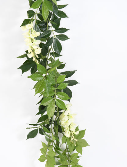 Guirlande de Glycine artificielle crème 180 cm – Une cascade florale pleine de douceur - PALDEPOT