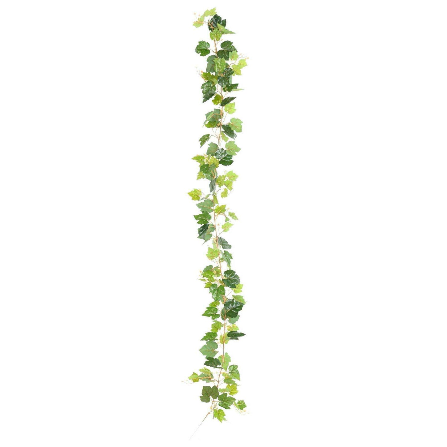 Guirlande artificielle de vigne 117 feuilles - décoration d'intérieur - H.200cm vert